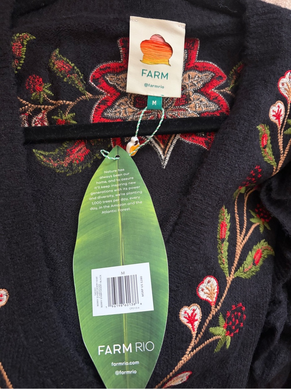 FARM Rio BlackBerry cardigan sweater brand new with tags - Picture 5 of 5